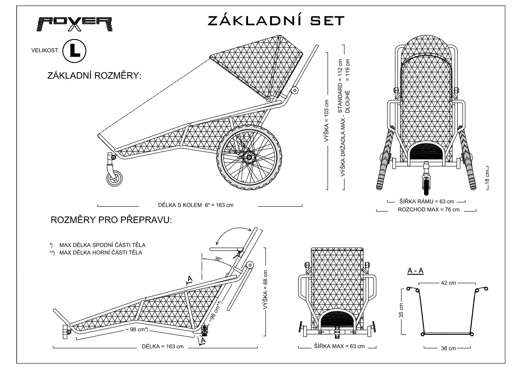 Technický nákres — All-in-One L Basic